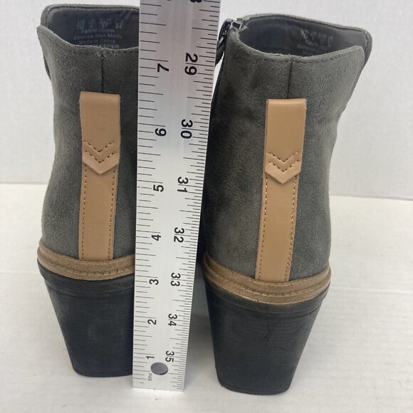 Dr Scholls Suede Finderkeeper Boots Womens Size 7M Gray Block Heel Ankle Booties - Picture 12 of 15